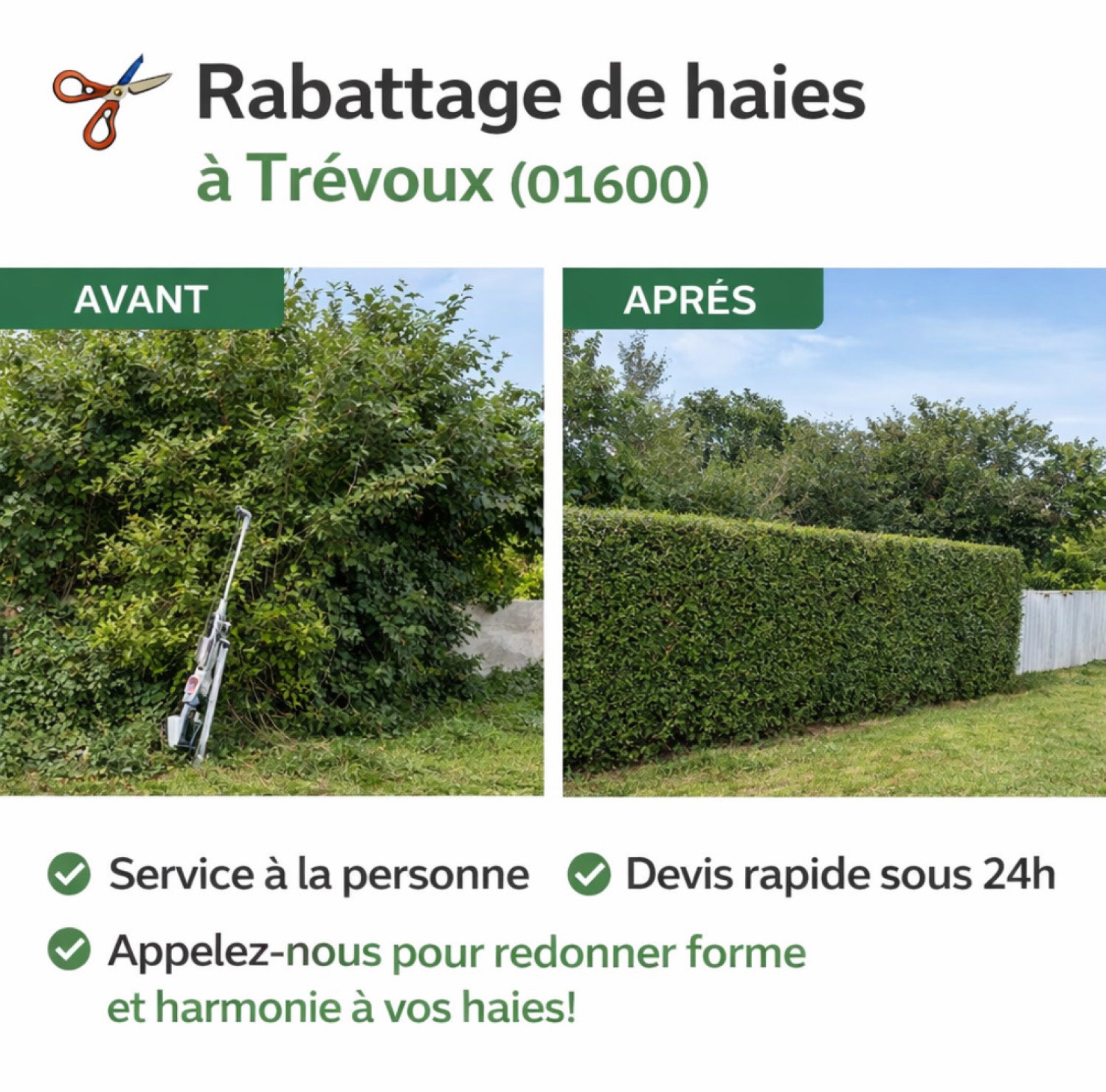 taille de haie et rabattage 