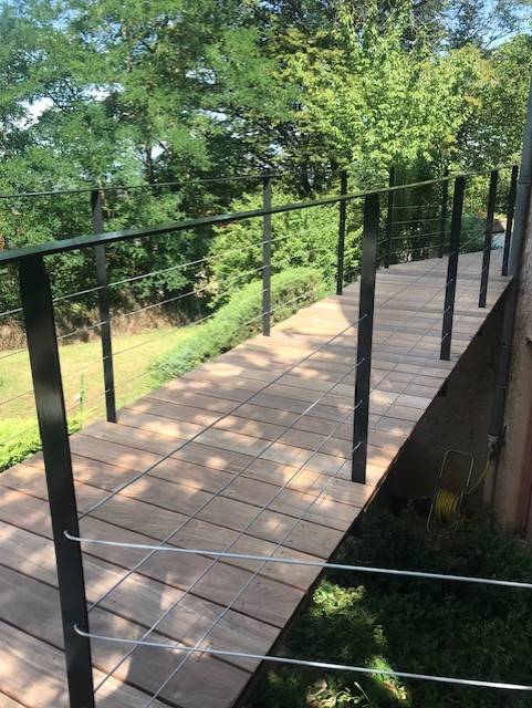 terrasse suspendu en bois exotique ou en pin classe4 Villefranche sur saone