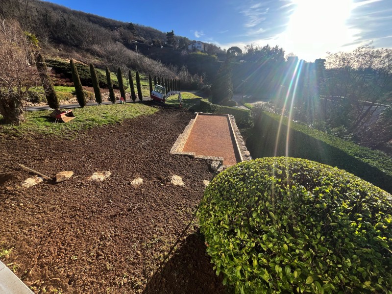 Aménagement d'un terrain de pétanque