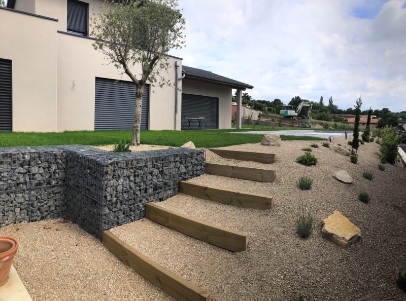 Gabion soutènement auto portant à Villefranche sur saone