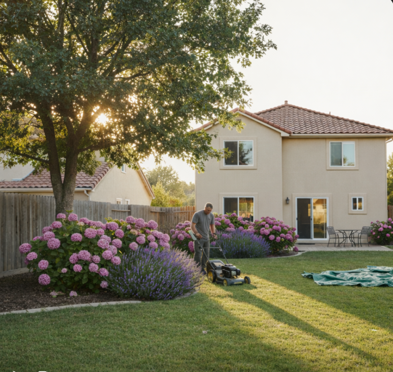 Entretien de jardin chez un particulier